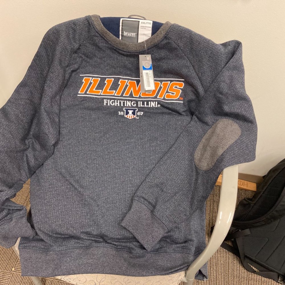 Bruzer Illinois Fighting Illini sweater NWT
